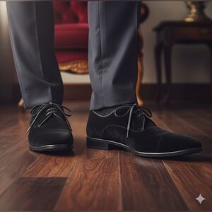 Dolce & Gabbana - RUNWAY Baroque Velvet Shoes Black/Red-8